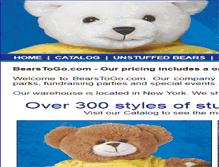 Tablet Screenshot of bearstogo.com